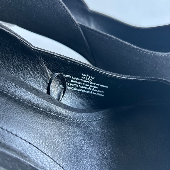 Andrew Marc Alexa Black Fabric Point Toe Plastic Heels size 10 - Picture 2 of 14